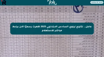 عاجل.. نتائج نينوي السادس الابتدائي 2025 ظهرت رسميًا الآن برابط مباشر للاستعلام